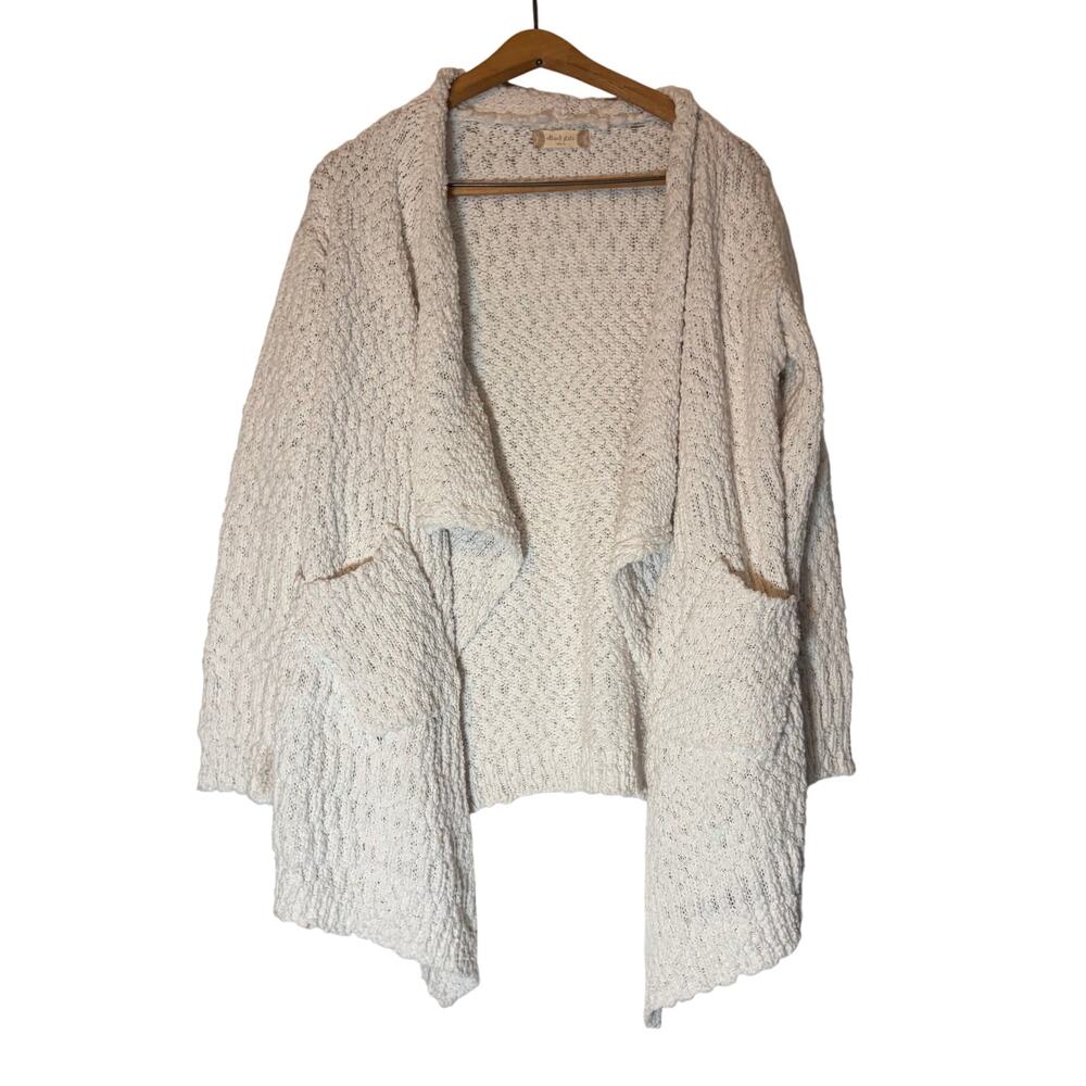 altar'd state womens cream open cardigan. Size XS/S. grandmacore, boucle texture